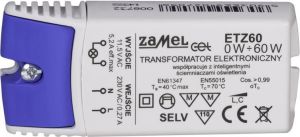 Zamel Transformator elektroniczny 230/11,5V 0-60W ETZ60 (LDX10000042) 1