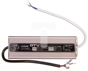 GTV Zasilacz LED wodoodporny 60W IP67 DC 12V (LD-WZA60W-NW) 1