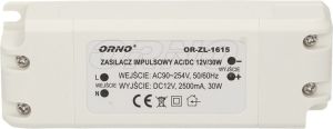 Orno Zasilacz LED 12V DC 30W 2,5A IP20 (OR-ZL-1615) 1