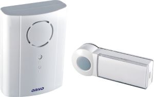 Orno Dzwonek bezprzewodowy EMO AC 230V IP44 75m 36 melodyjek 75dB z learning system biały (OR-DB-KH-121/W) 1