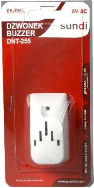 Zamel Dzwonek BUZZER DNT-255-BIA 8V biały (SUN10000061) 5