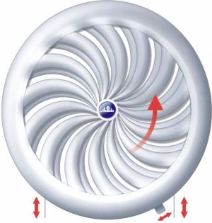 AWENTA Kratka wentylacyjna biała z siatką 100 - 150mm (T88) 2