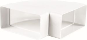 Vents Kolanko poziome białe 90° 110 x 54mm (050) 1