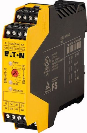 Eaton Przekaźnik bezpieczeństwa do przycisków bezpieczeństwa, drzwi ochronnych i barier optycznych 3Z 24V DC ESR5-NV3-30 (118705) 1