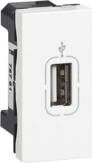 Legrand MOSAIC Gniazdo biały USB (078761) 1
