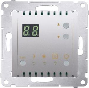 Kontakt-Simon Simon 54 Regulator temperatury z wyświetlaczem z czujnikiem wewnętrznym 16(2) A 230V srebrny mat (DTRNW.01/43) 1
