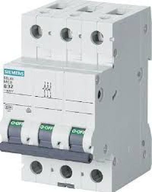 Siemens Wyłącznik nadprądowy 3P B 32A 6kA AC/DC (5SL63326) 1