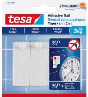 Tesa Gwoździe samoprzylepne do płytek i metalu do 3kg 2szt. (H7776302) 15