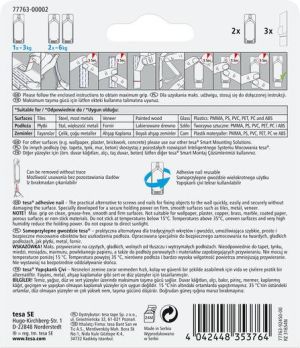Tesa Gwoździe samoprzylepne do płytek i metalu do 3kg 2szt. (H7776302) 16