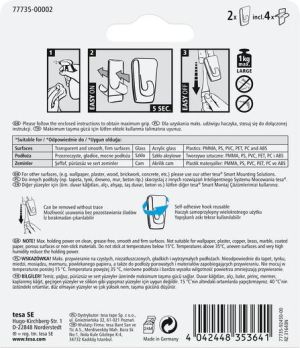 Tesa Haczyki samoprzylepne przezroczyste do 1kg 2szt. (H7773502) 13