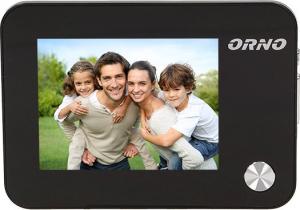 Orno Elektroniczny wizjer do drzwi 3,5cala z dzwonkiem, podświetleniem nocnym, zoomem i funkcją nagrywania, bateryjny (OR-WIZ-1102) 4