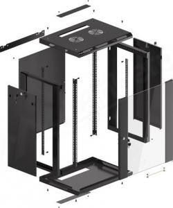 Szafa Lanberg Wisząca 19" 15U (WF01-6415-10B) 6