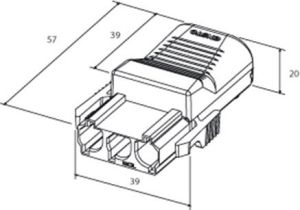 Ensto Wtyk 3-biegunowy (NAC31S.W) 2