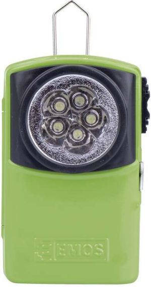 Latarka Emos Latarka metalowa płaska LED 17lm 3R12 4,5V zielona (P3885) 1