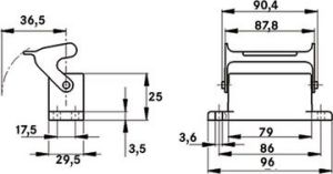 LAPP Obudowa gniazda pulpitowa IP65 EPIC H-A 16 AG-LB (10462000) 2