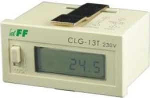 F&F Licznik czasu pracy 4-30V DC 6 znaków cyfrowy tablicowy 48x24mm (CLG-13T 24) 1