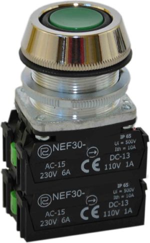 Promet Przycisk sterowniczy NEF30-UK 2X2Y Z zielony (W0-NEF30-UK 2X2Y Z) 1