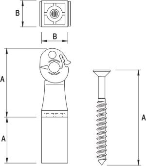 Elko-Bis Uchwyt drutu odgromowego plastikowy z zatrzaskiem 120.1 (12000108) 2