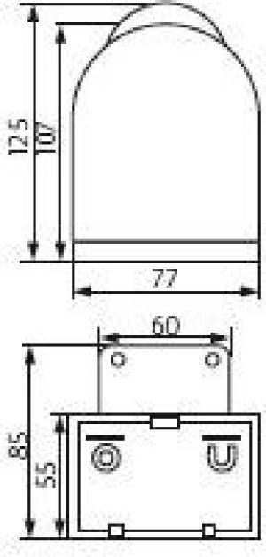Kanlux Czujnik ruchu Slick JQ-L-B czarny 160° 1200W (8391) 2