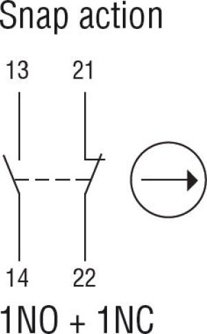Lovato Electric Wyłącznik krańcowy 1R 1Z migowy metal dźwignia z prętem (KML2S11) 3