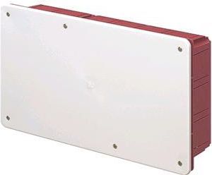Elettrocanali Rozdzielnica podtynkowa z pokrywą seria 350 294x152x70 czerwony-biały (EC350C7) 1