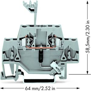 Wago Złączka trzypiętrowa PE L 2,5mm2 żółto-zielona (280-547) 2