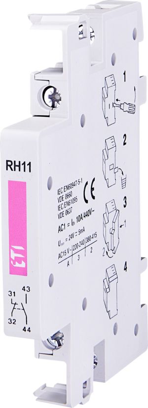 Eti-Polam Styk pomocniczy 1Z 1R montaż boczny /do R25, R40, R63/ RH11 (002461101) 1