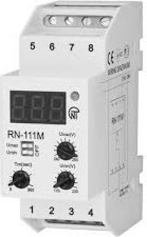 Novatek-Electro Przekaźnik nadzorczy napięcia 1-fazowy 230V AC 5-900s (RN-111M) 1