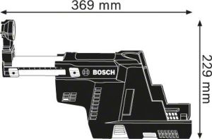 Bosch System odsysania pyłu z akumulatorowym napędem silnikowym GDE18V (1600A0051M) 2
