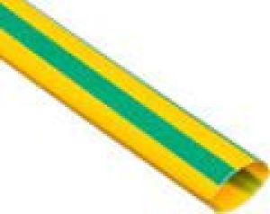 Cellpack Rura termokurczliwa cienkościenna CR 9,5/4,7 - 3/8 cala żółto-zielona 1m 50 sztuk (8-7100) 1