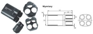 Cellpack Palczatka termokurczliwa 4-70mm2 5-żyłowa SEH5/65-15/B (222242) 1
