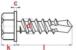 PGB Wkręt samowiertny HWC OC 6,3 x 19mm 500szt. (7504K263019 Z) 3