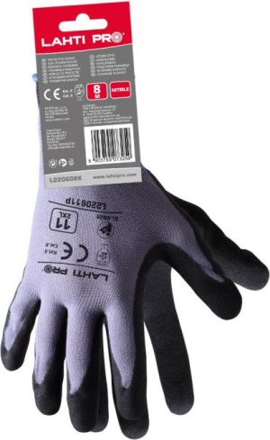 Lahti Pro Rękawice ochronne powlekane nitrylem 8 (L220608K) 2
