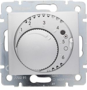 Legrand VALENA Regulator temperatury do ogrzewania podłogowego aluminium (770291) 1