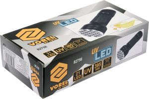 Vorel Latarka UV 21 LED 3 x 1,5V + okulary (82756) 4