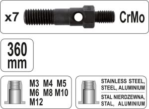 Yato Nitownica ręczna do nitonakrętek M3-M12 (YT-36127) 4