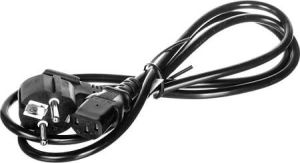 Kabel zasilający Goobay Przewód zasilający Schuko type F CEE 7/7 IEC C13 2m czarny (50077) 2