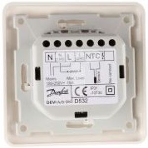 Devi Termostat DEVIreg 532 230V 16A 5-35°C IP31 biały (140F1037) 3