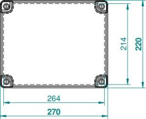 Elektro-Plast Puszka hermetyczna Industrial n/t 270 x 220 x 168mm IP65 szara (2721-00) 3