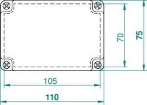 Elektro-Plast Puszka hermetyczna Industrial n/t 110 x 75 x 90mm IP65 szara (2704-00) 3