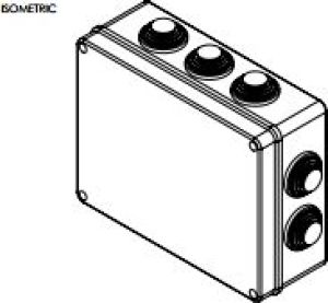 Elektro-Plast Puszka hermetyczna Industrial n/t 249 x 198 x 81mm z 10 dławnicami IP55 szara (2716-02) 3