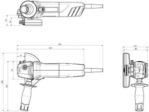 Szlifierka Metabo szlifierka kątowa W750-125 750W 125mm (601231000) 2