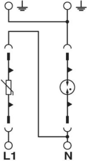 Phoenix Contact Ogranicznik przepięć typ B+C 12,5kA 1,2kV 240V AC VAL-MS-T1/T2 335/12.5/1+1 (2800187) 2