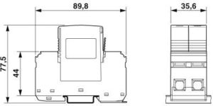 Phoenix Contact Ogranicznik przepięć typ B+C 12,5kA 1,2kV 240V AC VAL-MS-T1/T2 335/12.5/1+1 (2800187) 3
