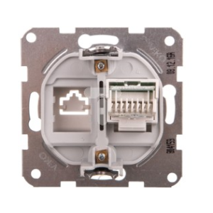 Viko KARRE Gniazdo telefoniczne 1xRJ11 białe (90967013) 2