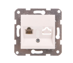 Viko KARRE Gniazdo telefoniczne 1xRJ11 białe (90967013) 3