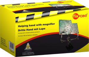 Fixpoint Zestaw trzecia ręka do lutowania 2 uchwyty z lupą (51199) 2