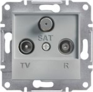 Schneider Electric Gniazdo Asfora R-TV-SAT końcowe bez ramki aluminium (EPH3500161) 1