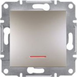Schneider Electric Przycisk z podświetleniem zaciski śrubowe bez ramki brąz (EPH1600369) 1