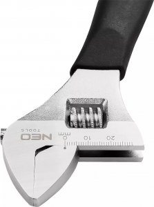 Neo Klucz nastawny typu szwed 28 x 200mm gumowa rękojeść (03-028) 5